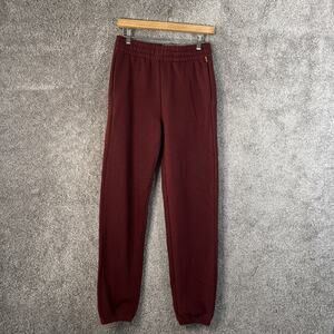Allbirds Womens Anytime Sweatpants Small Botanic Red Lounge Joggers Comfy Pants